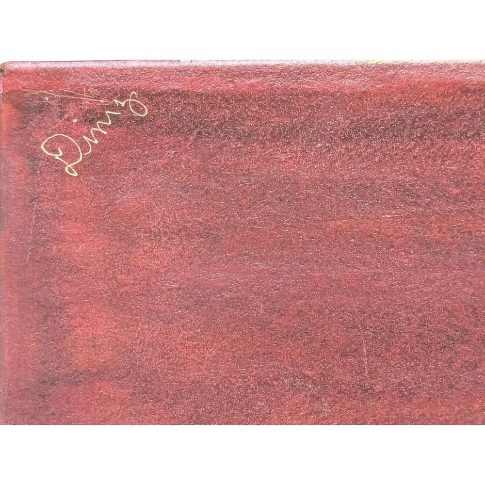 Vintage Signed Leather/Faux Box Set, Hand Tooled Brazilian Storage Boxes